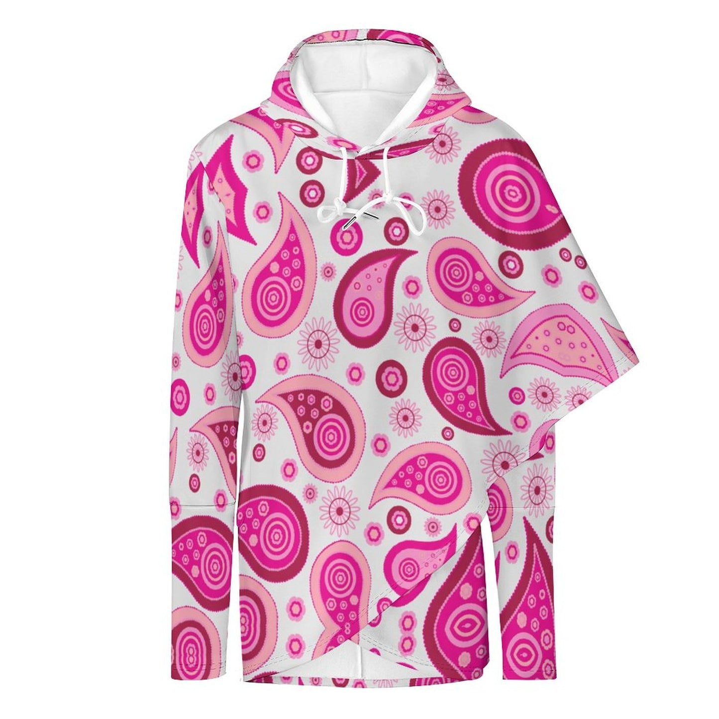 Custom Mid-length Slim Hooded Sweatshirt For Women