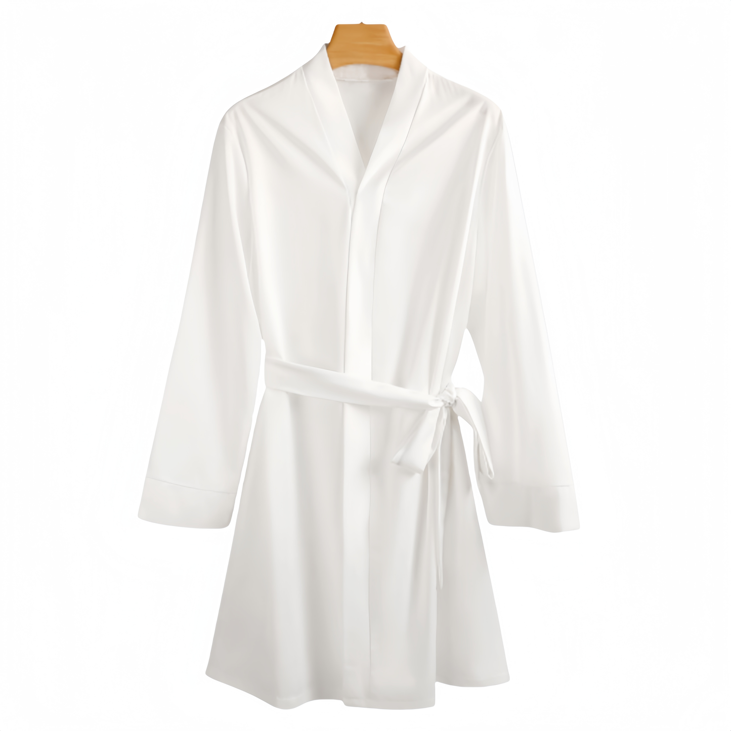 Custom Long Sleeve Belted Robe Nightwear For Women