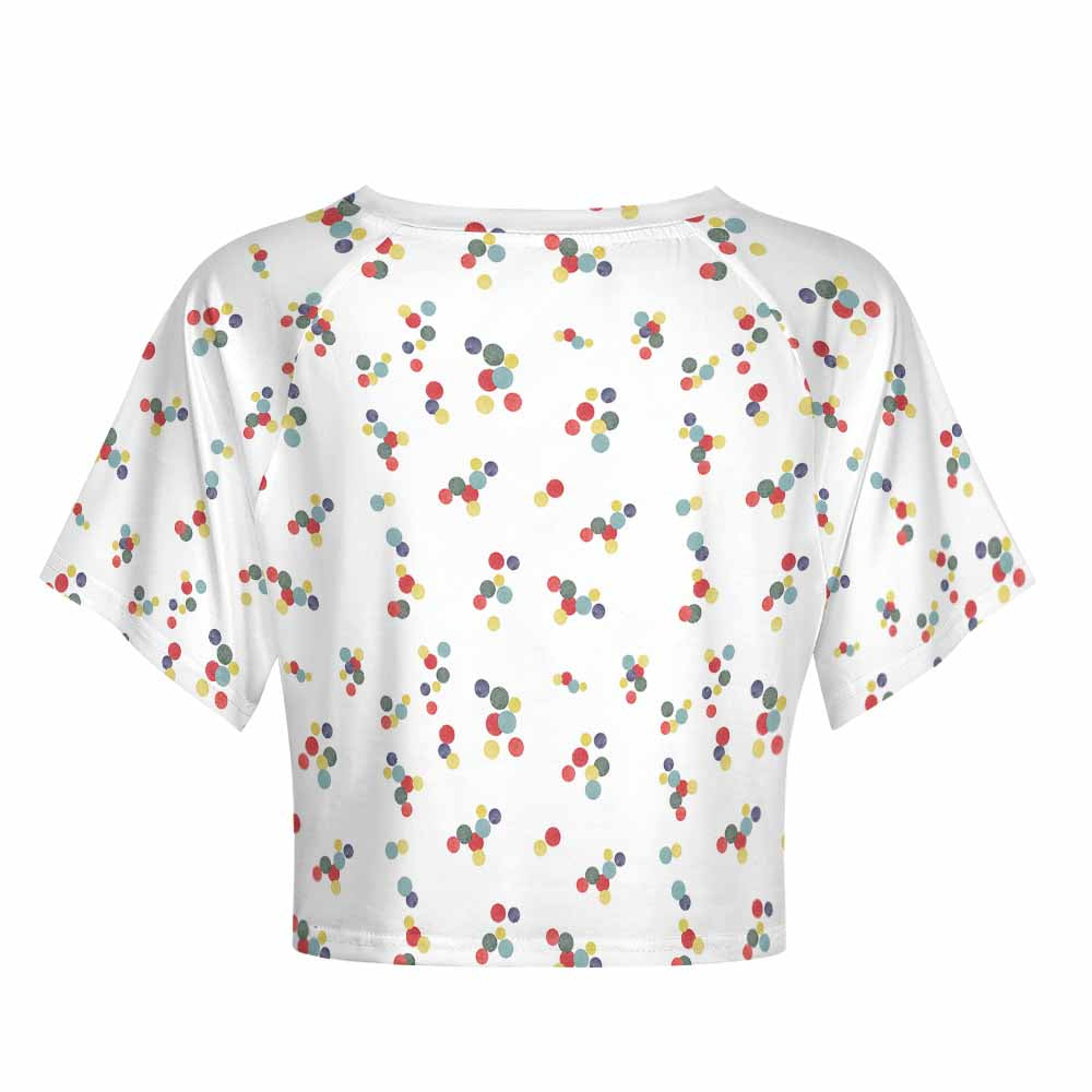 Custom Short Sleeved Navel Exposed For Women