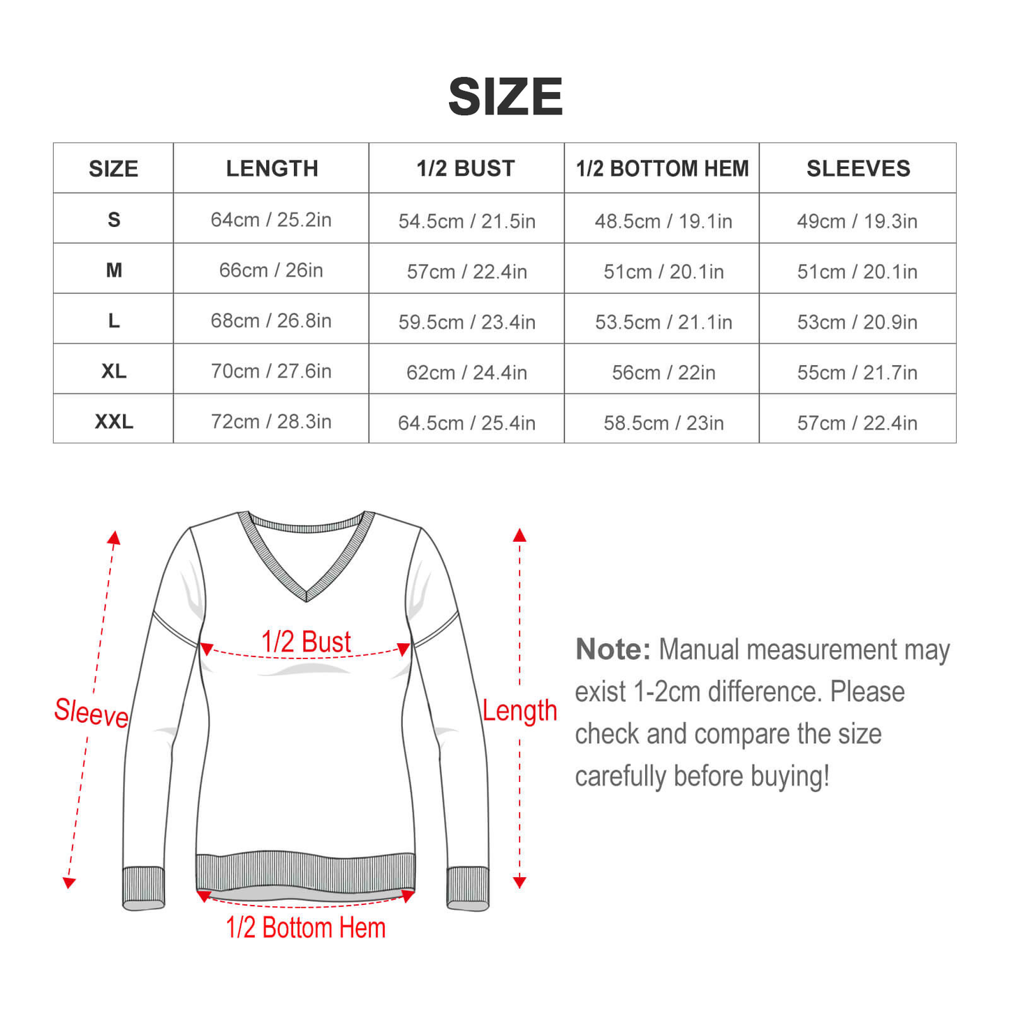Custom Women's V-Neck Sweater