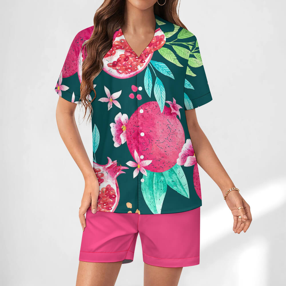 Custom Ladies Satin Pajama Set