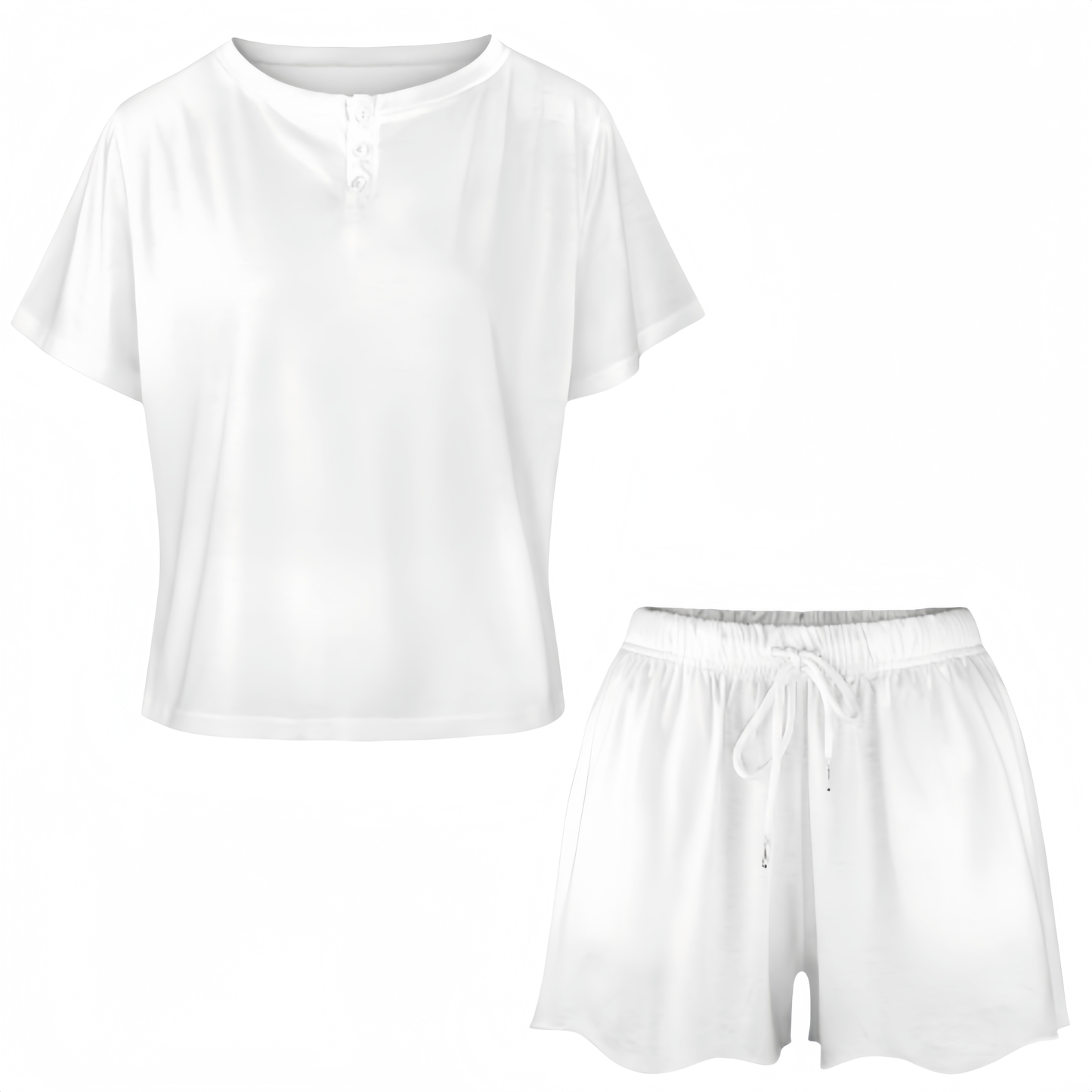 Custom Short Sleeve Loungewear Set For Women