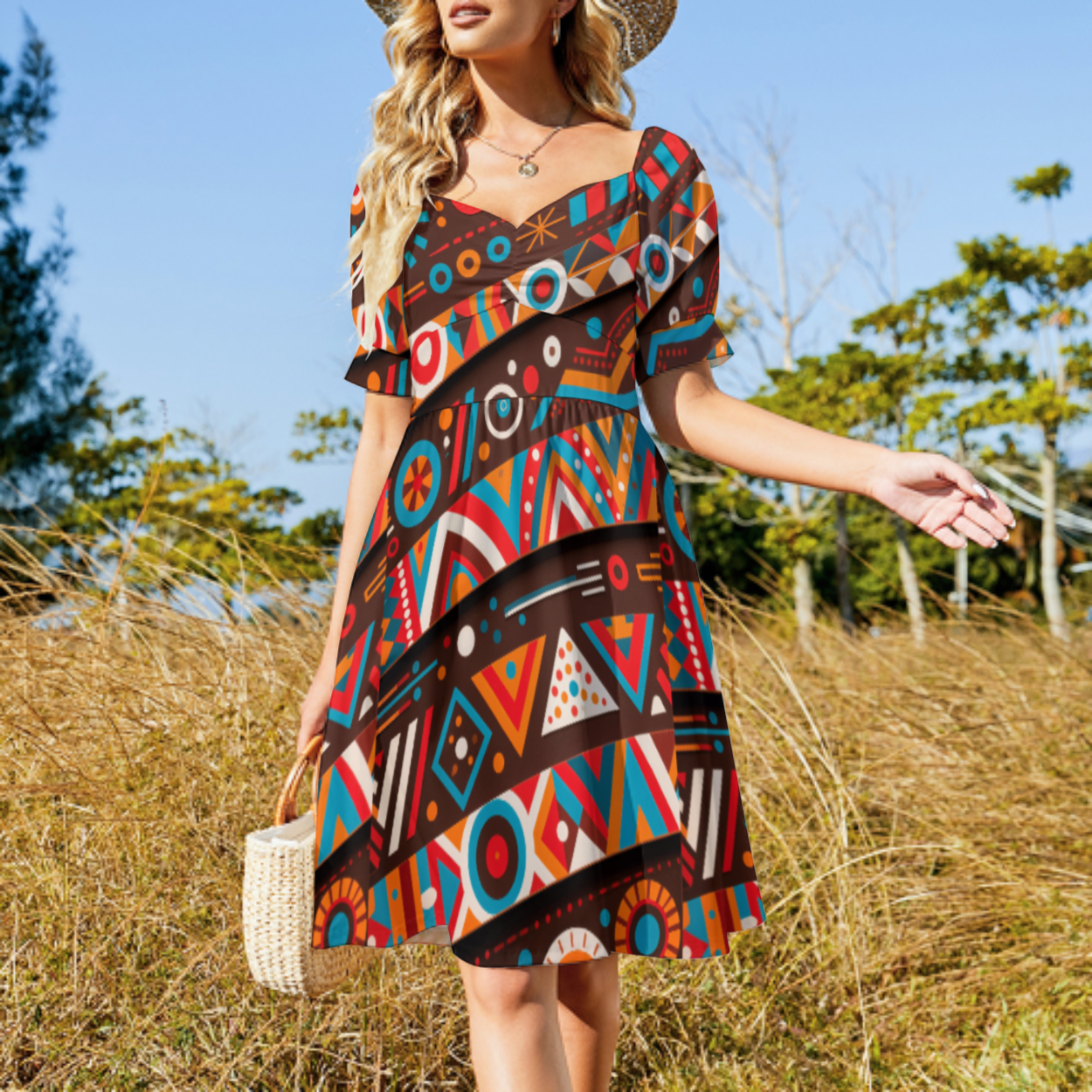 Custom Sweetheart Neckline Maxi Dress