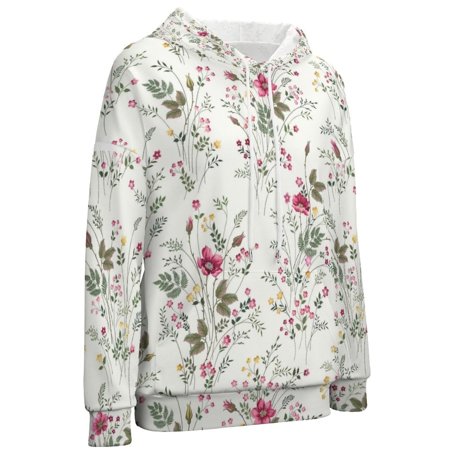 Custom Hooded Sweatshirt with Drop Shoulder Sleeves For Women