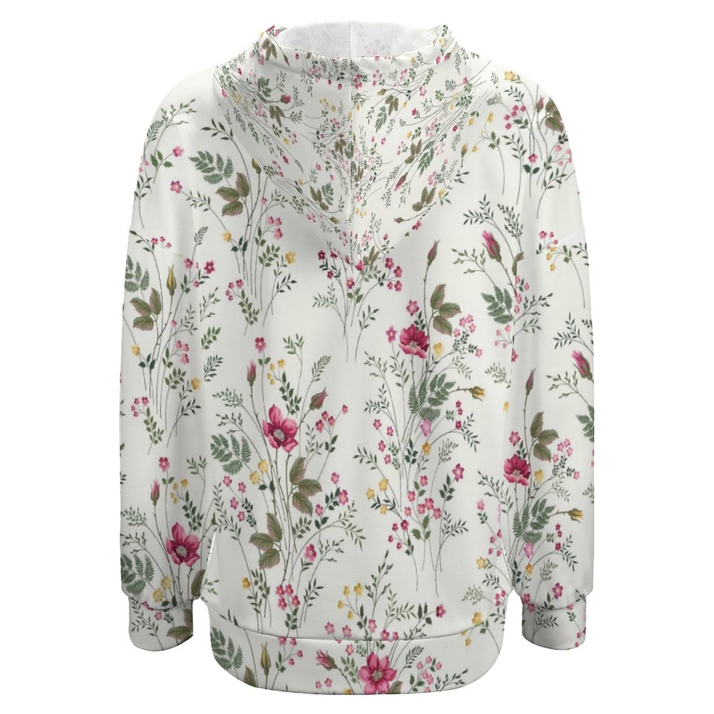 Custom Hooded Sweatshirt with Drop Shoulder Sleeves For Women