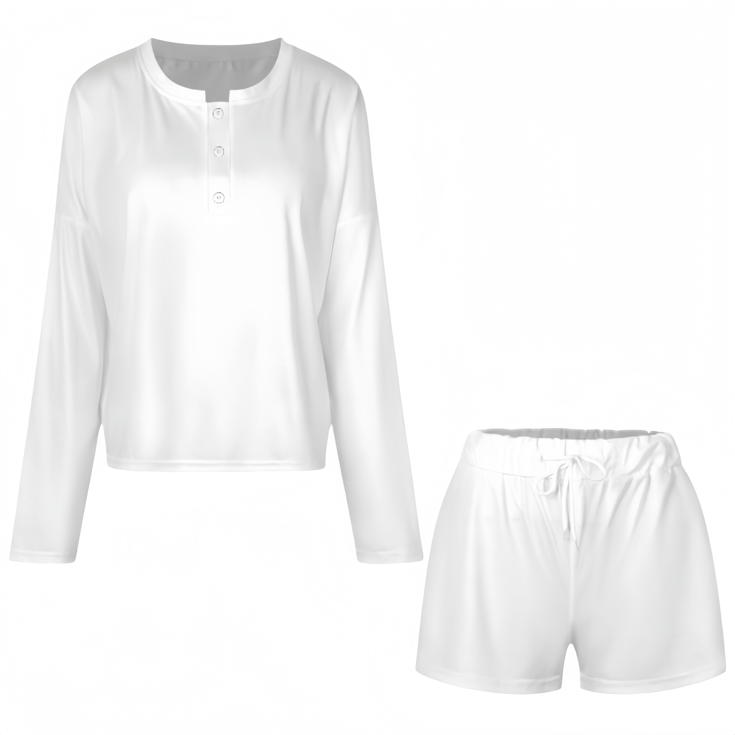 Custom Women's Button-Neck Pajama Set