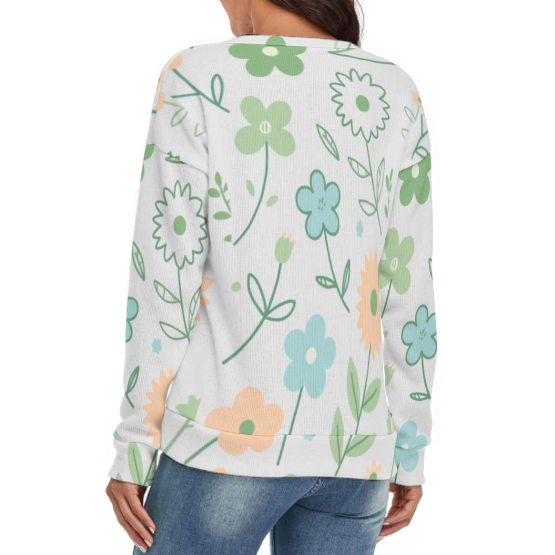 Custom Women's V-Neck Sweater