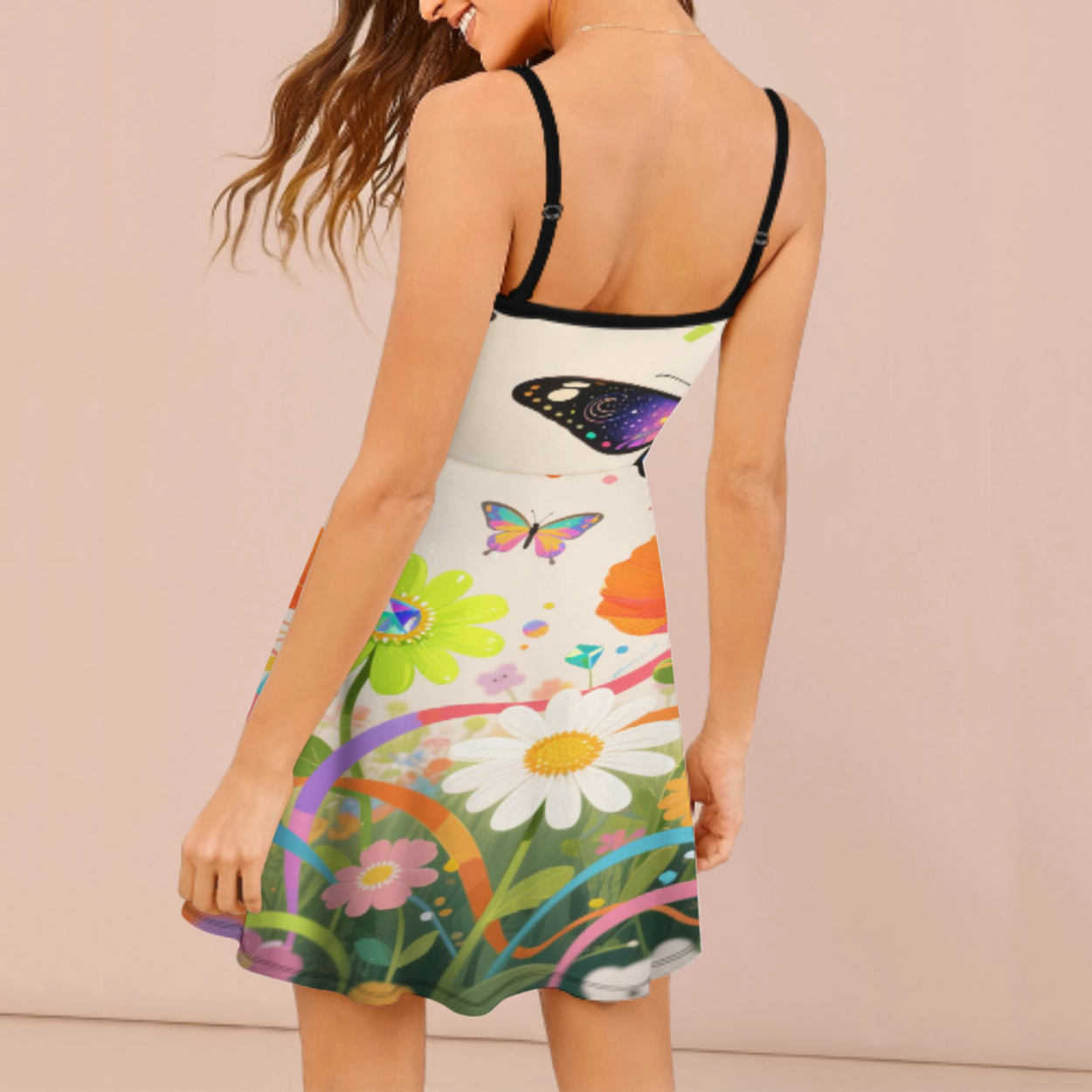 Custom Women's Spaghetti Strap Dress