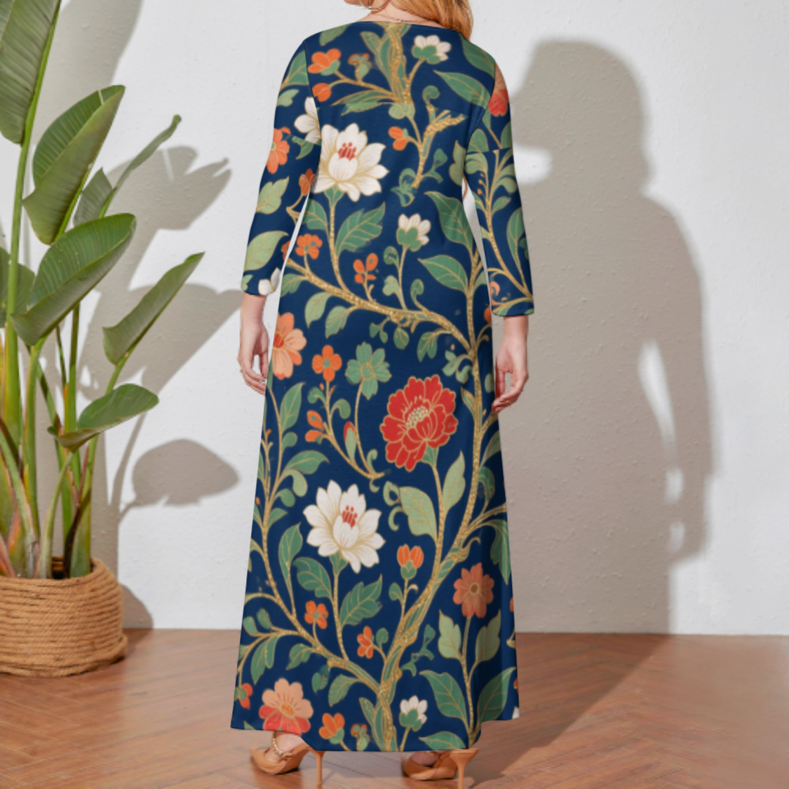 Custom Plus Size Round Neck Dress