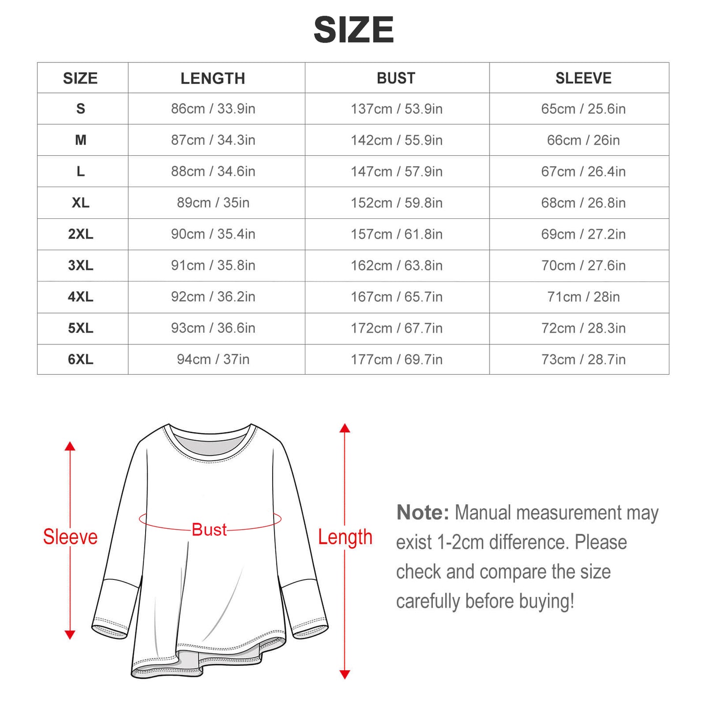 Custom Pullover Long Sleeve T-shirt For Women