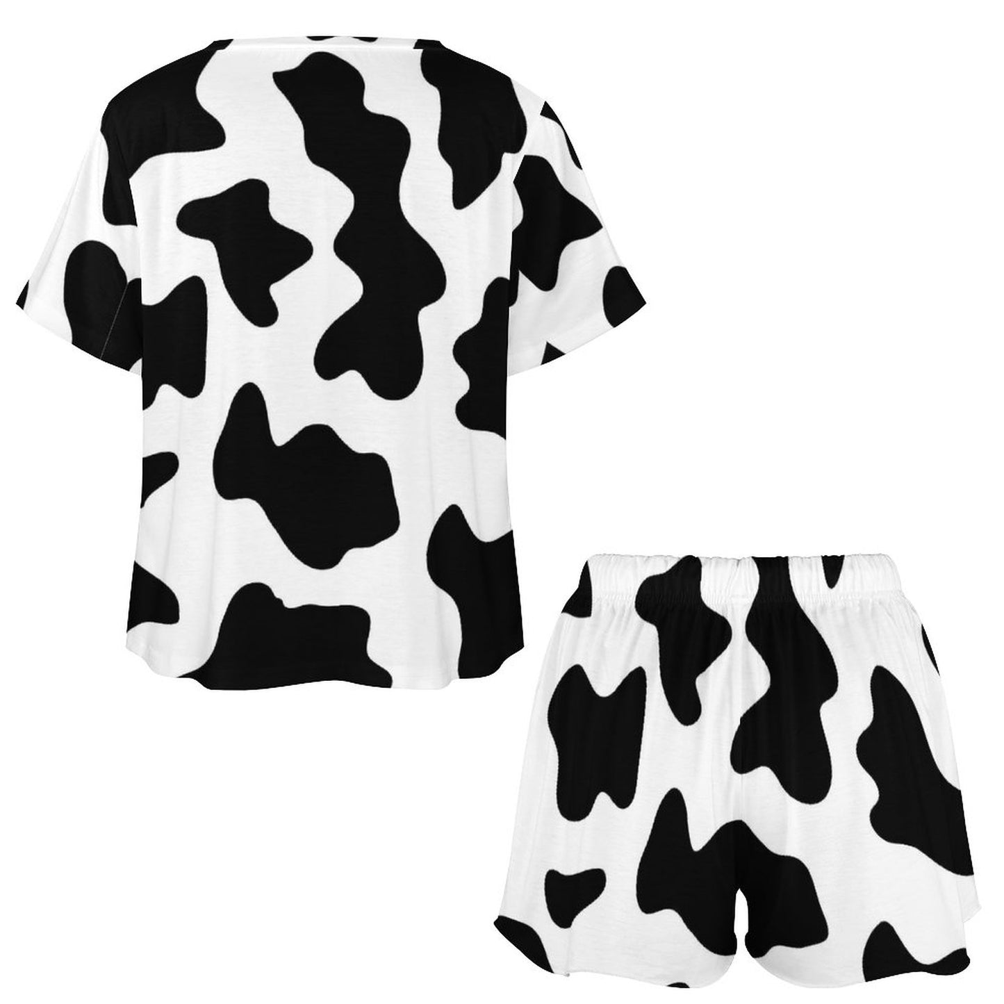 Custom Short Sleeve Loungewear Set For Women