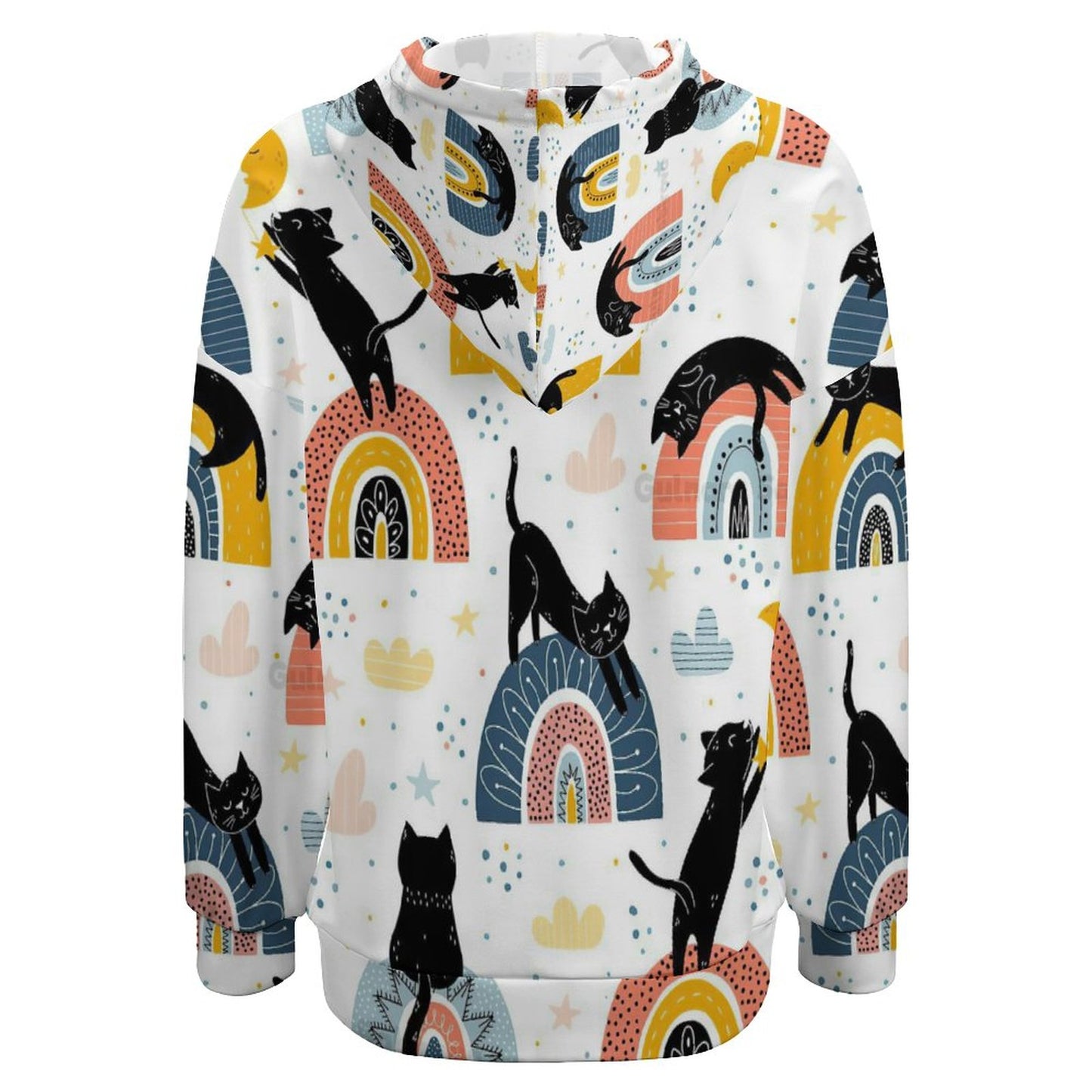 Custom Hooded Sweatshirt with Drop Shoulder Sleeves For Women