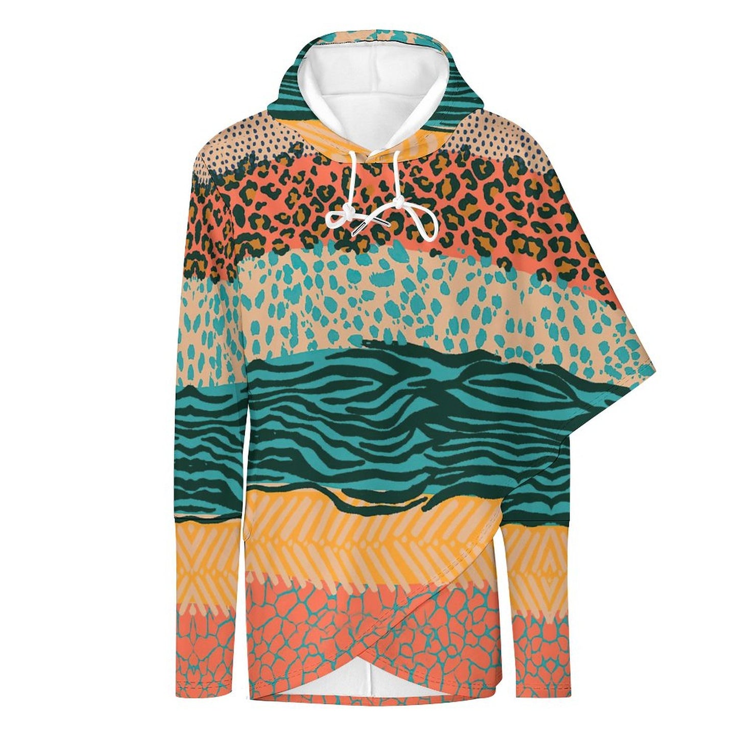 Custom Mid-length Slim Hooded Sweatshirt For Women