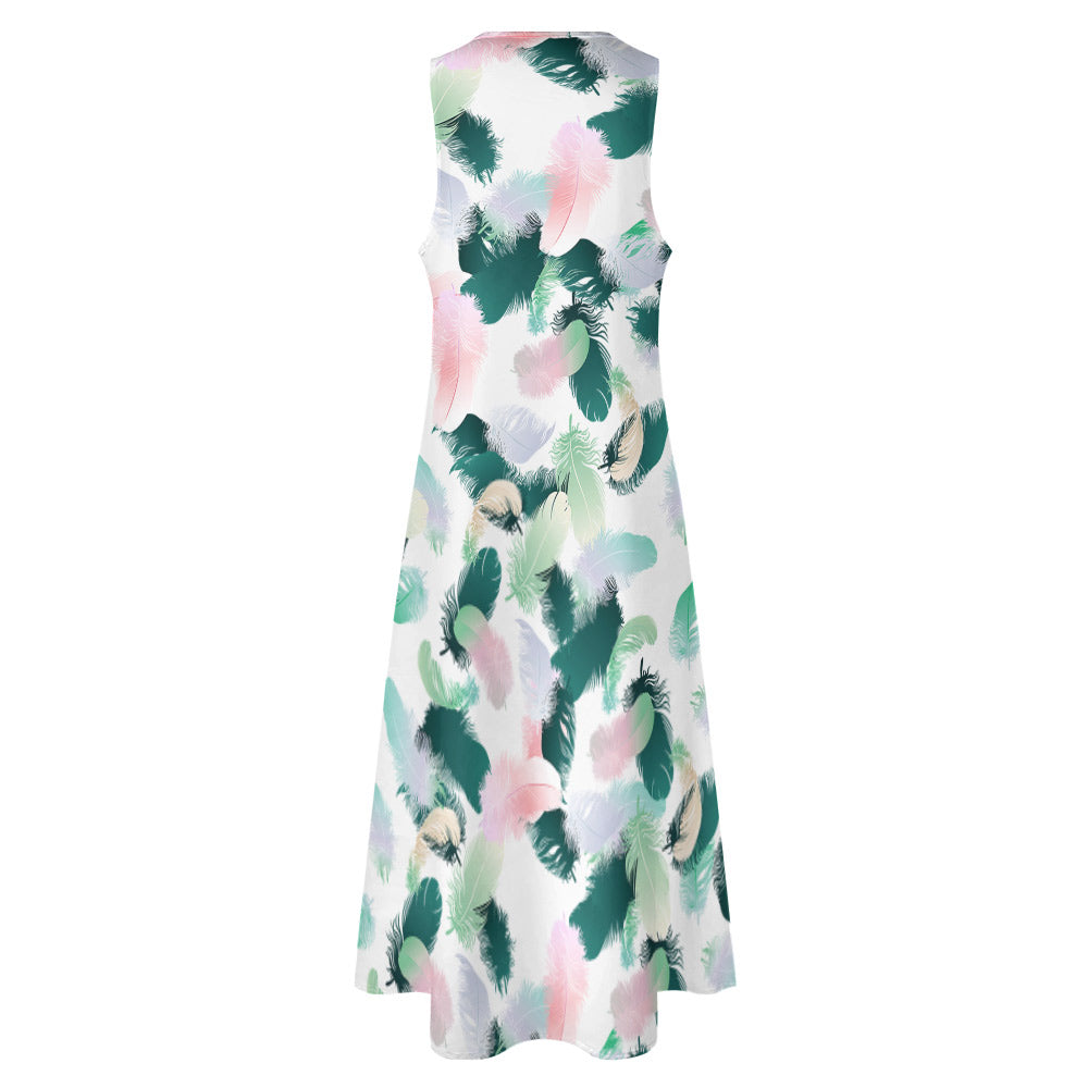 Custom Sleeveless Ankle Length Dress