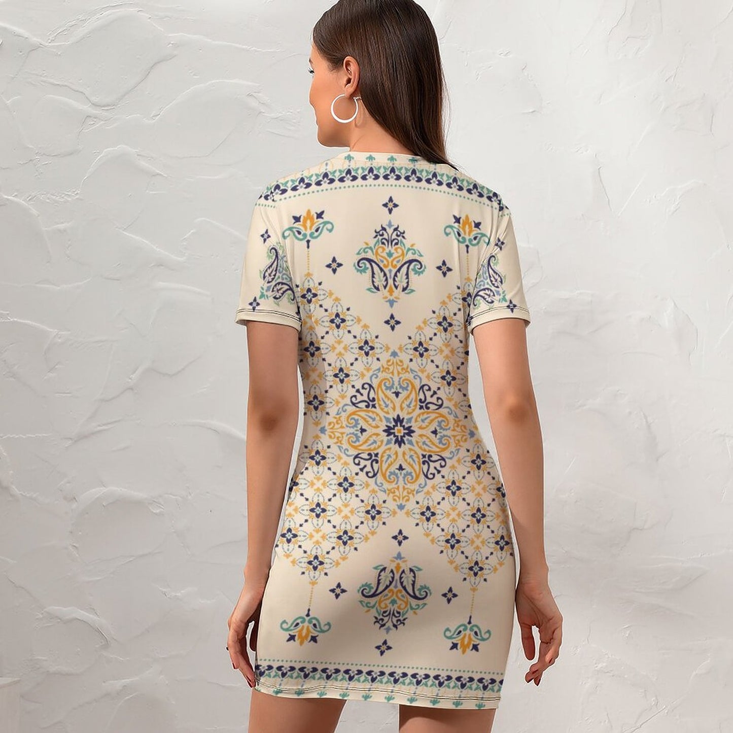 Custom Short Sleeved Dress