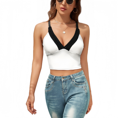 Custom Printed V-neck Camisole For Women