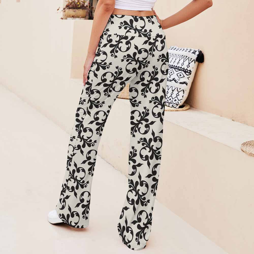 Custom Straight Loose Lace-Up Pants