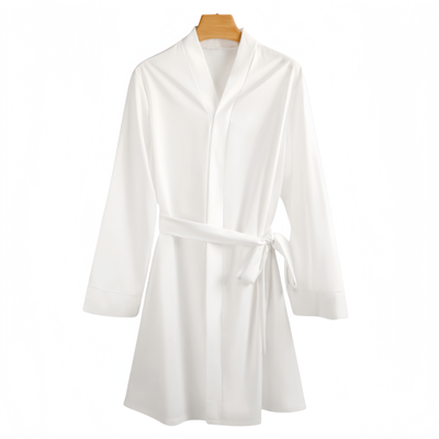 Custom Long Sleeve Belted Robe Nightwear For Women