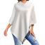 Custom Fringe-Trimmed Knit Cape