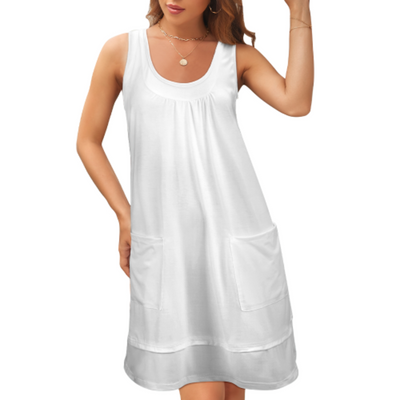 Customizable Sleeveless U-Neck Dress