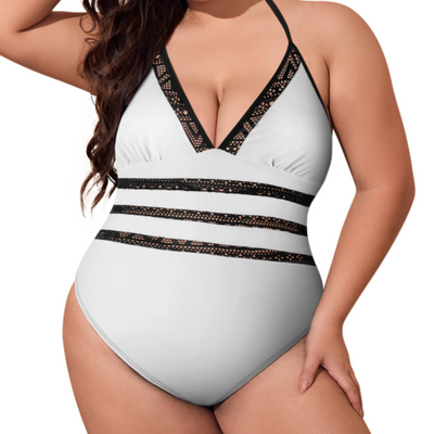 Custom Plus Size Bikini Set - Adjustable Ties & Removable Pads