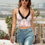 Custom Printed V-neck Camisole For Women