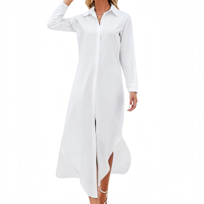Custom Long Sleeved Shirt Dress