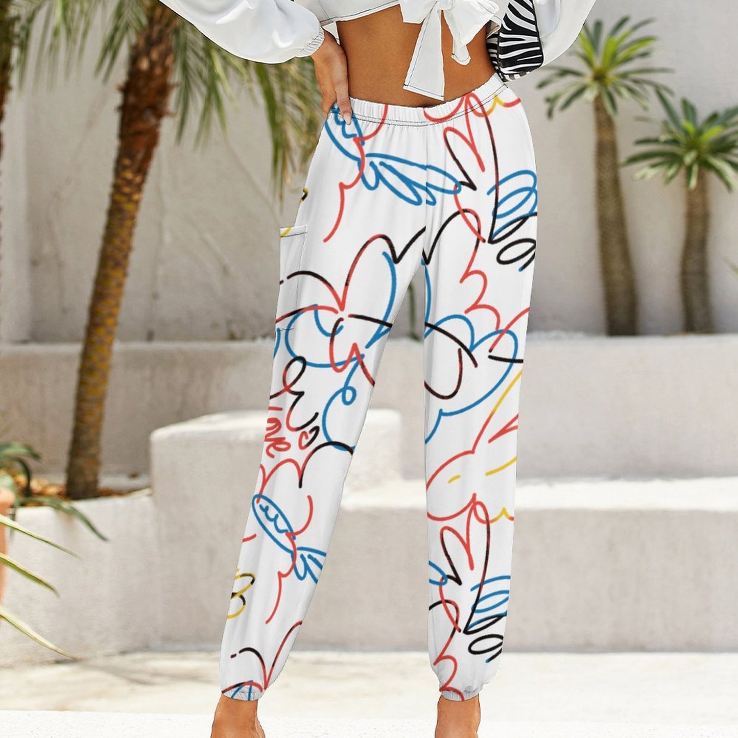 Custom Drawstring Casual Pants