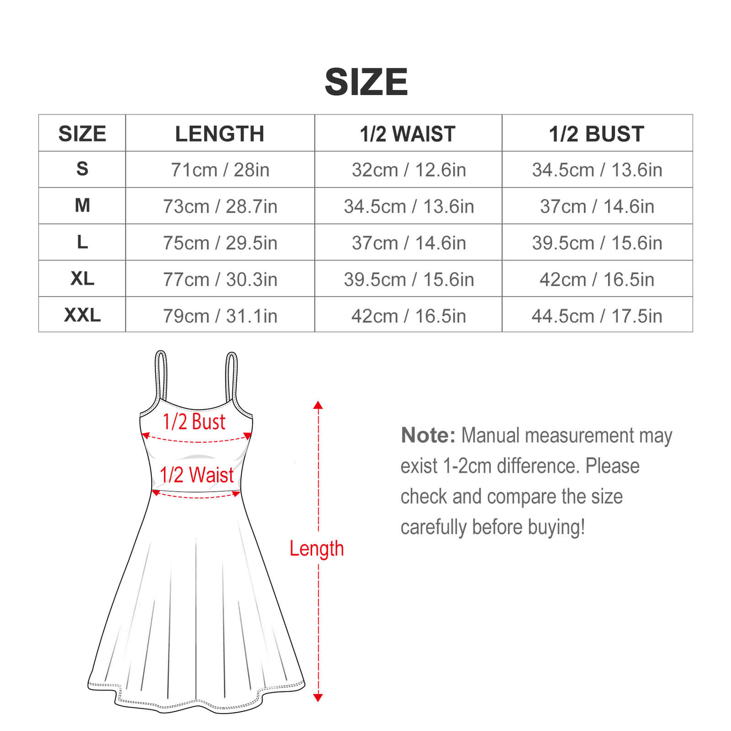 Custom Women's Spaghetti Strap Dress