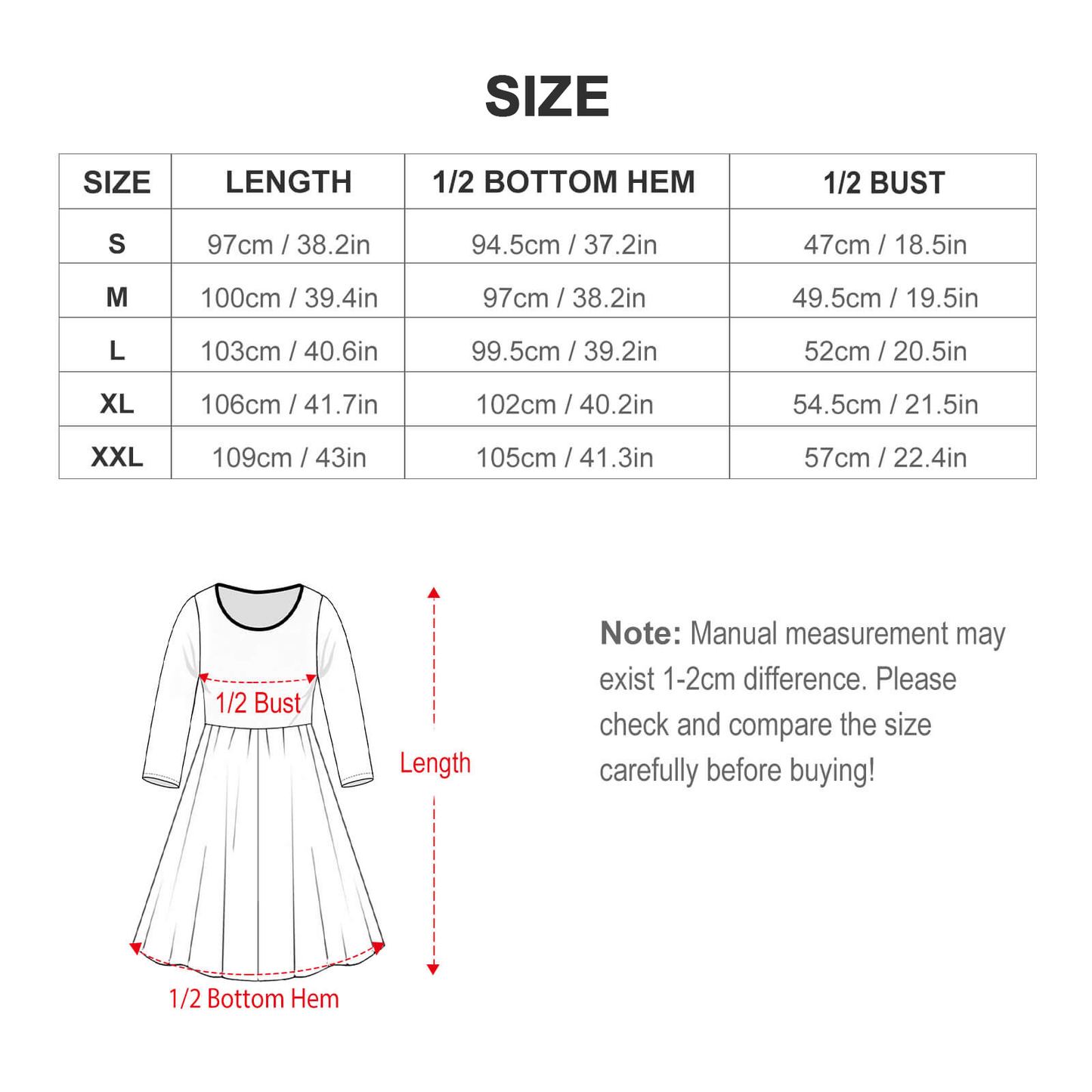 Custom Relaxed-Fit Round Neck Dress
