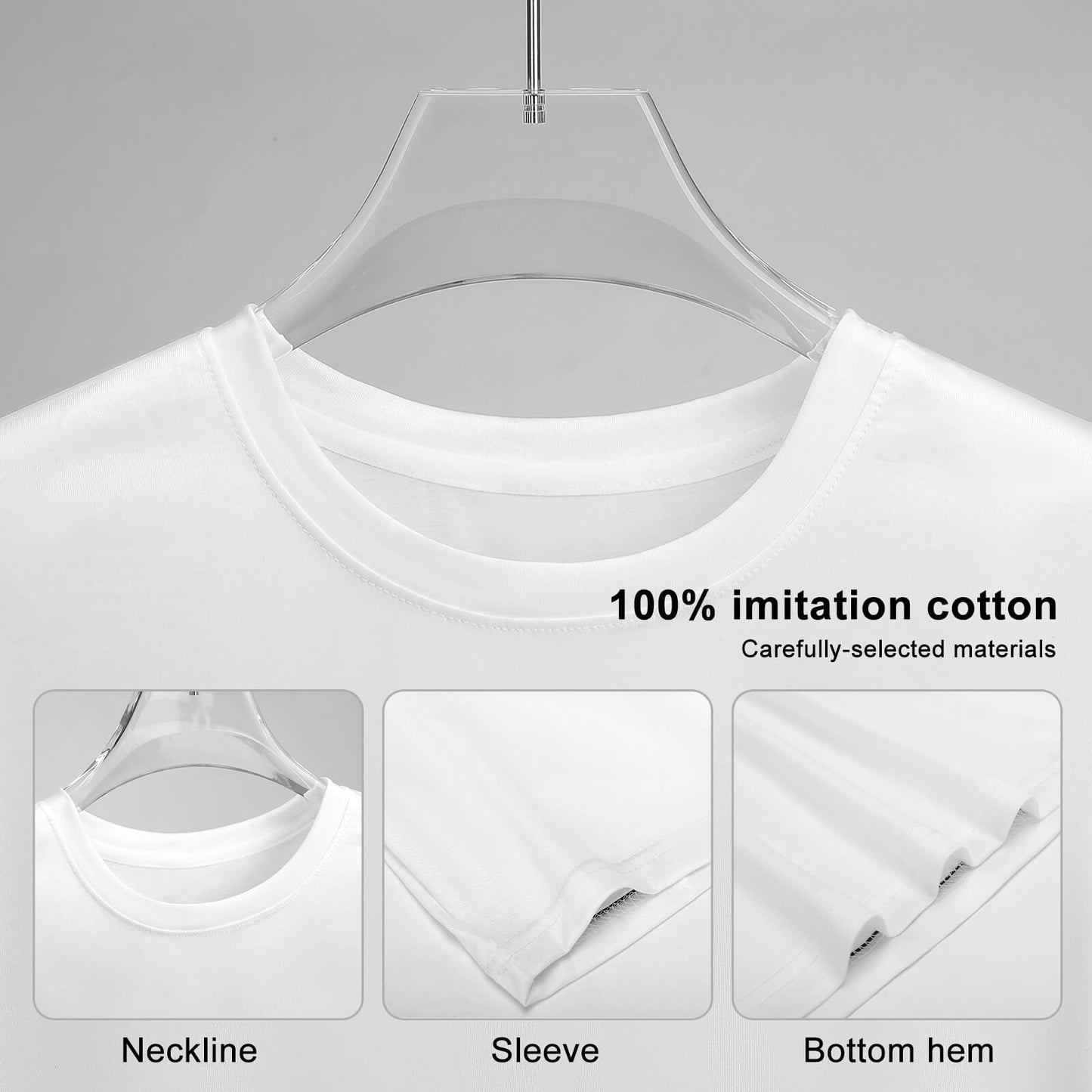 Custom Mid Sleeve Full Print T-shirt For Women