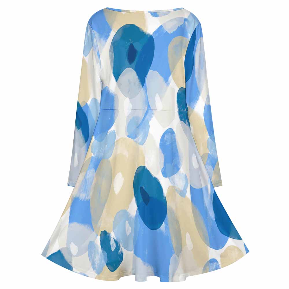 Custom Plus Size V-Neck Dress