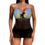 Custom Crisscross Maillot - Adjustable Back Ties & Removable Multi-Size Cups