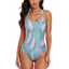 Customizable One-Piece Bikini with Padded Bra - Adjustable Double Strap