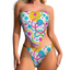Custom Bikini Set - Detachable Padded Bandeau & Single Tie-Side Hip Enhancer