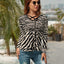 Custom V-neck Long Sleeve T-Shirt For Women