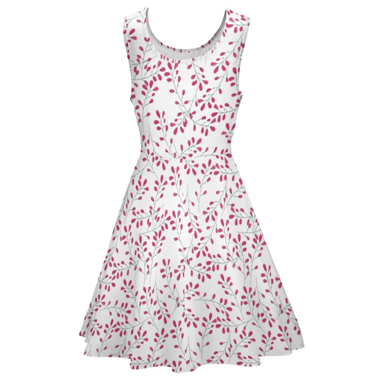 Custom Sleeveless Hemline Dress