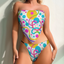 Custom Bikini Set - Detachable Padded Bandeau & Single Tie-Side Hip Enhancer