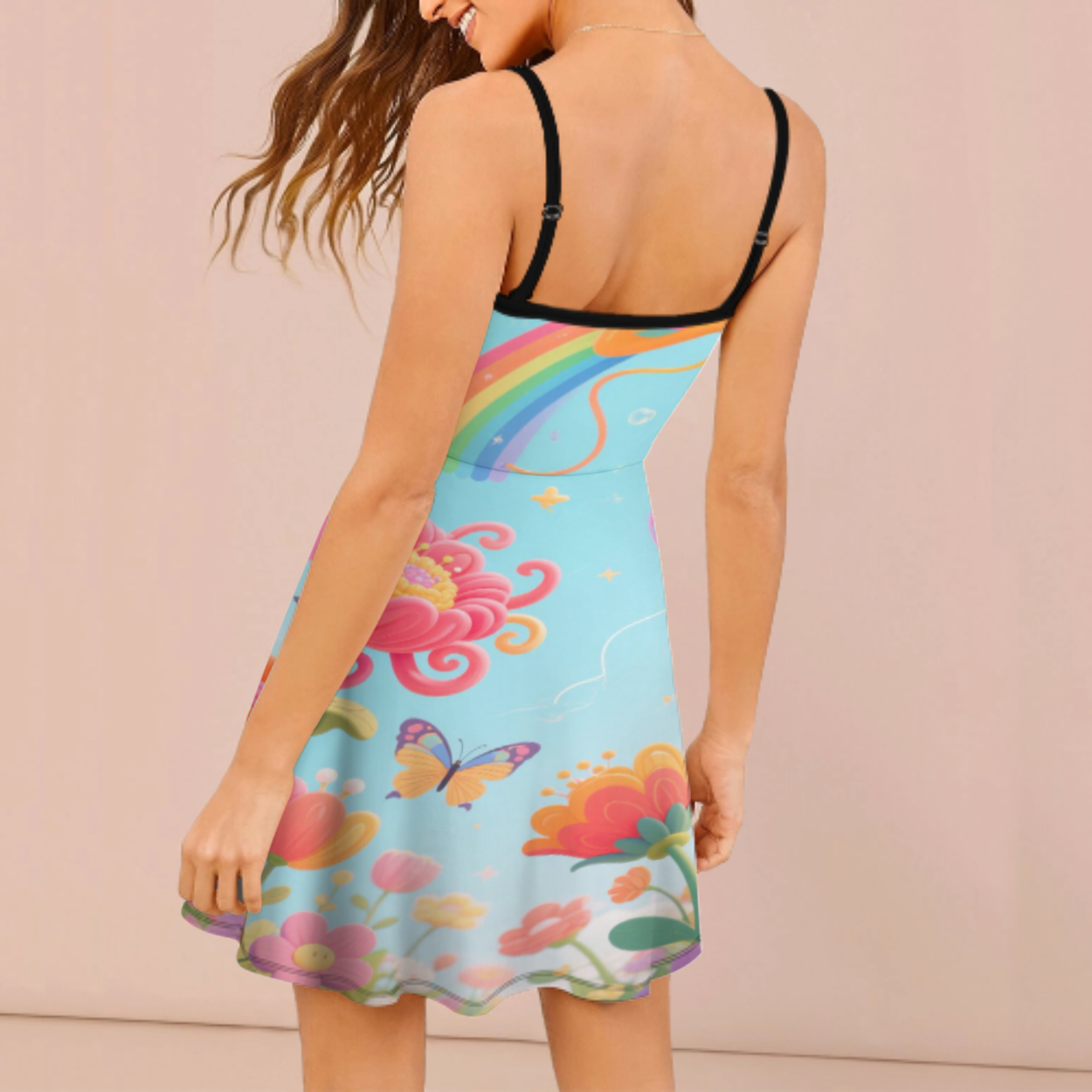 Custom Women's Spaghetti Strap Dress