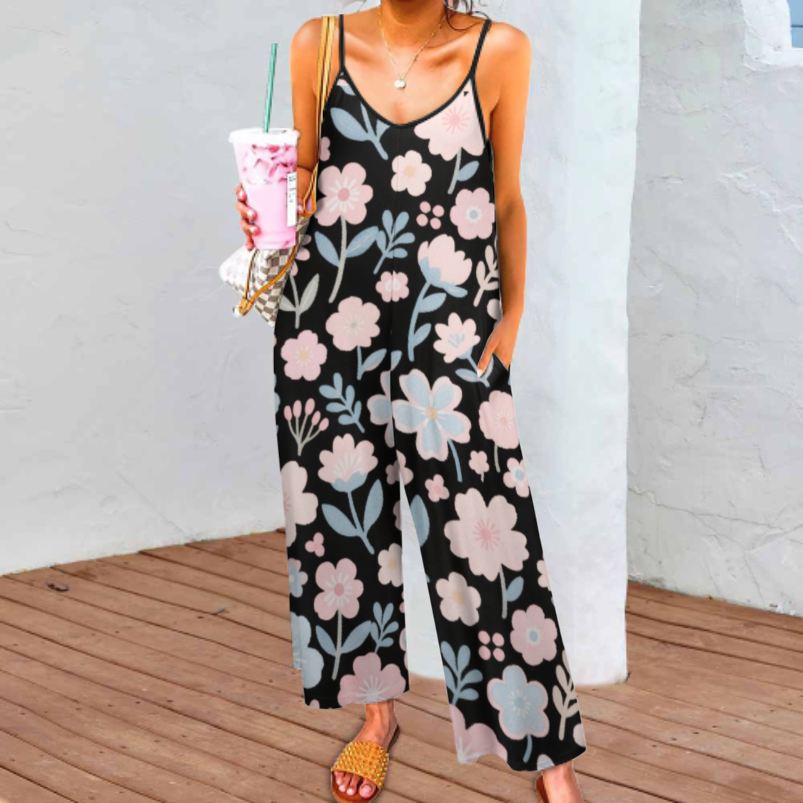 Customizable Strappy Jumpsuit