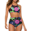 Custom Asymmetric Bikini Set - Detachable Padded Top & Hip-Enhancing High-Waist Bottoms