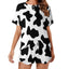Custom Short Sleeve Loungewear Set For Women
