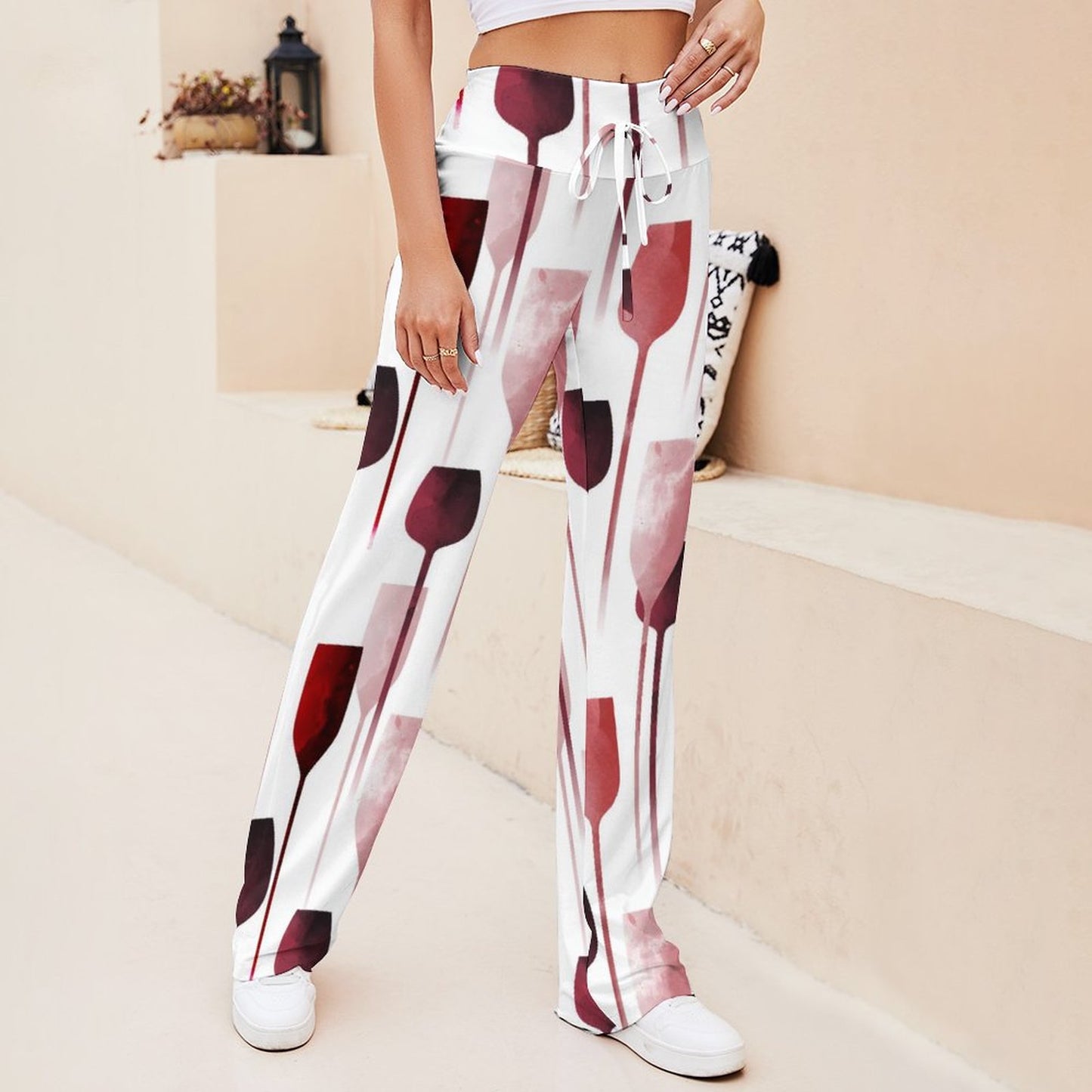Custom Straight Loose Lace-Up Pants