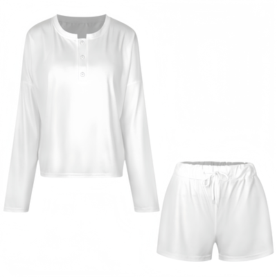 Custom Women's Button-Neck Pajama Set
