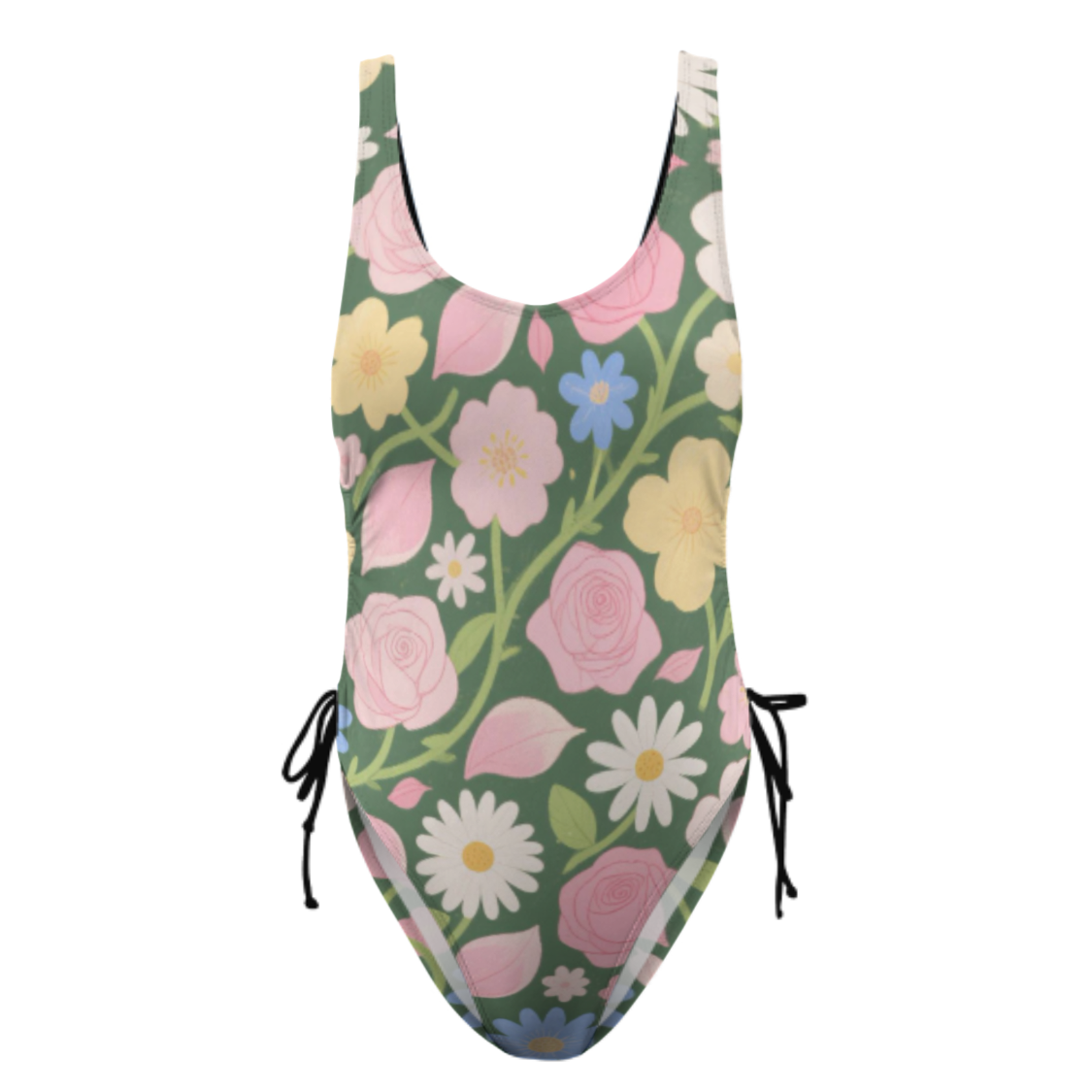 Customizable One-Piece Bikini Swimsuit - Personalized Graphics
