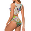 Custom Striped Bikini Set - Removable Padded Top & Adjustable Side-Tie Bottoms