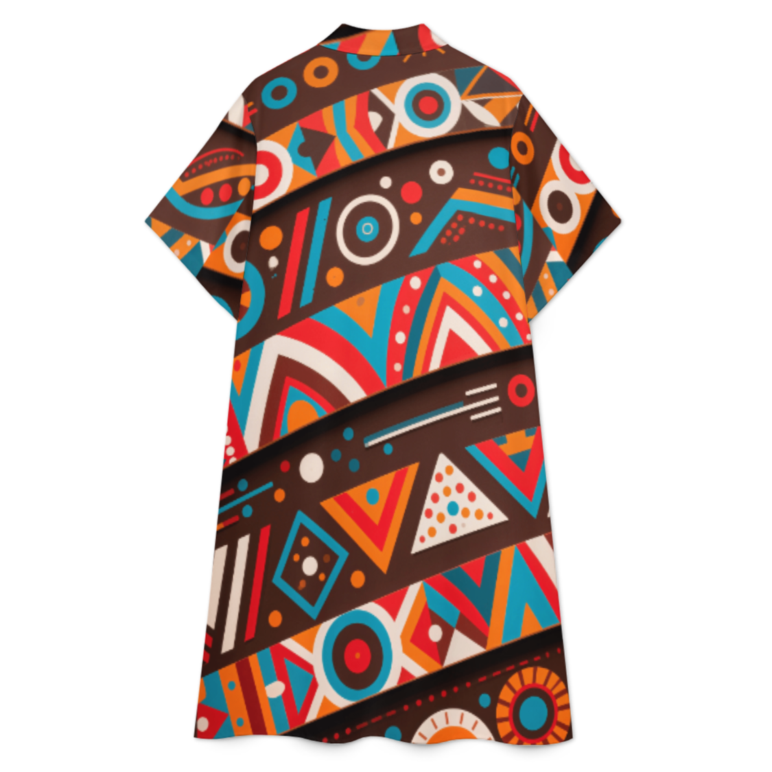 Custom Button-Down Collar Midi Shirtdress