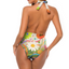 Custom Bikini-Cut One Piece - Adjustable Halter Neck