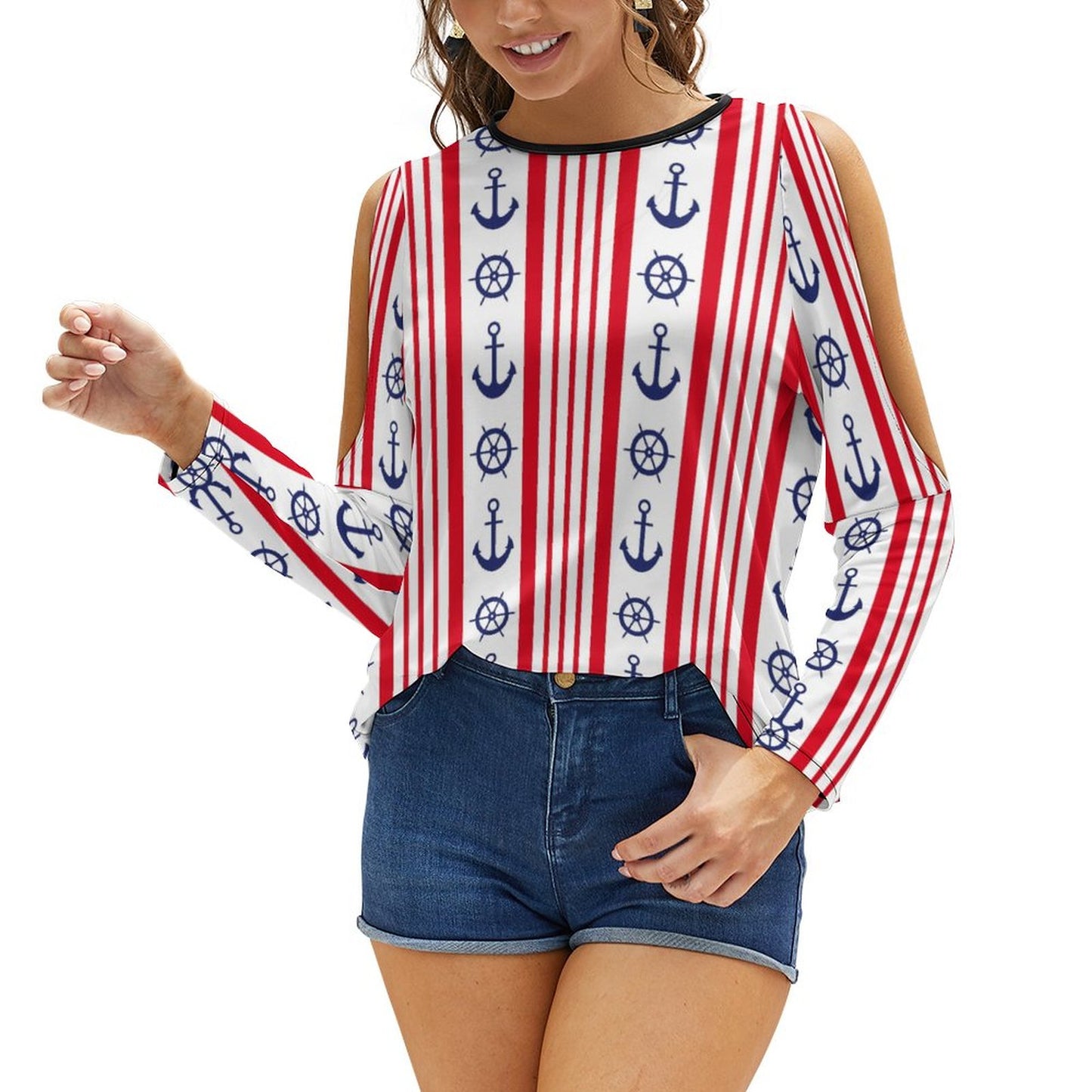 Custom Women's Crew neck Pullover T-shirt