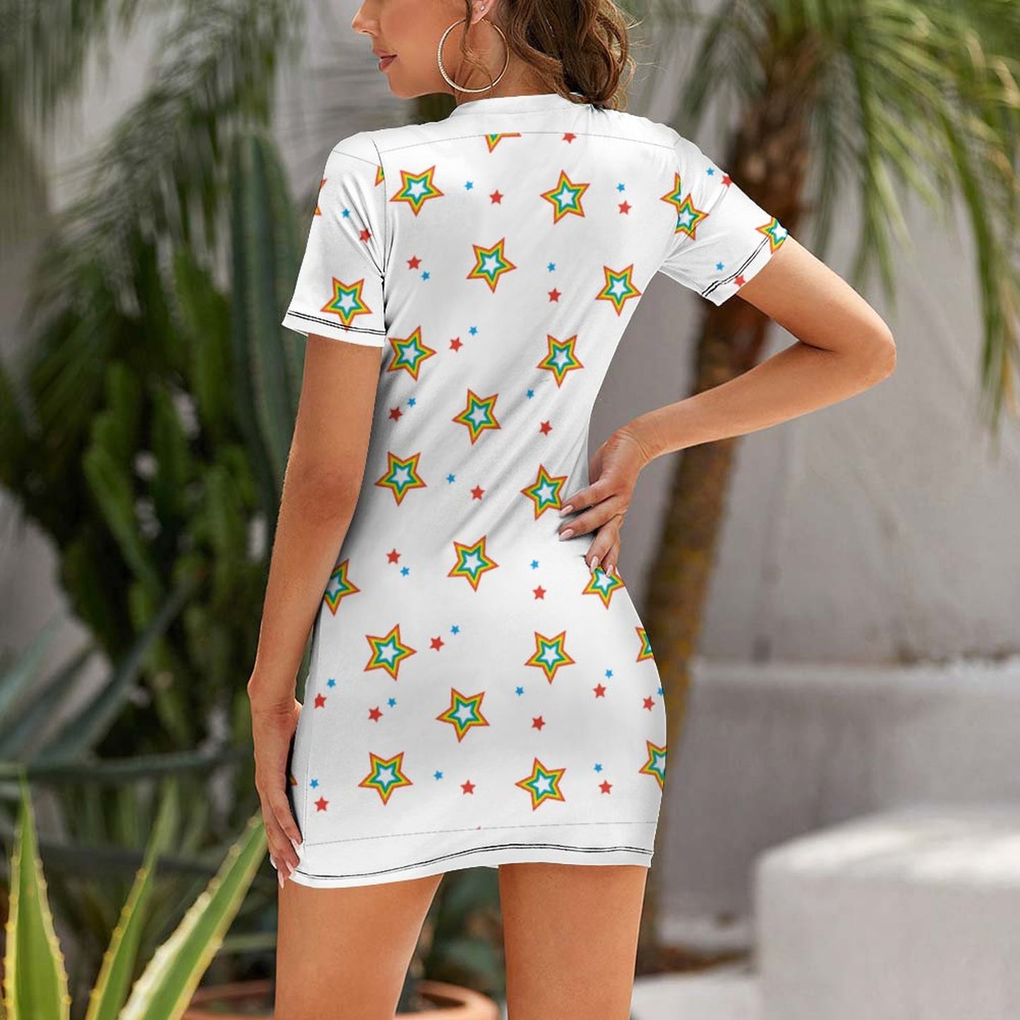 Custom Short Sleeved Dress